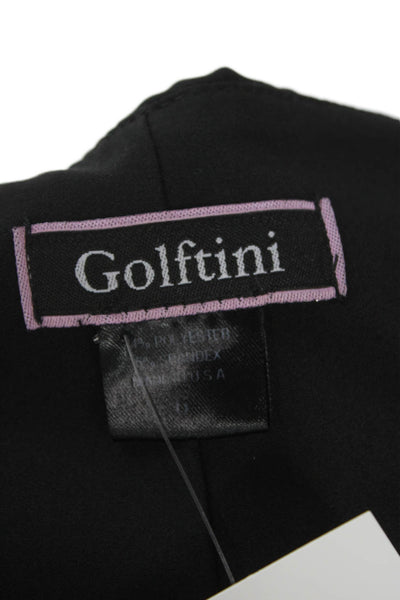 Golftini Womens A-Line Mini Skort Black Size 6