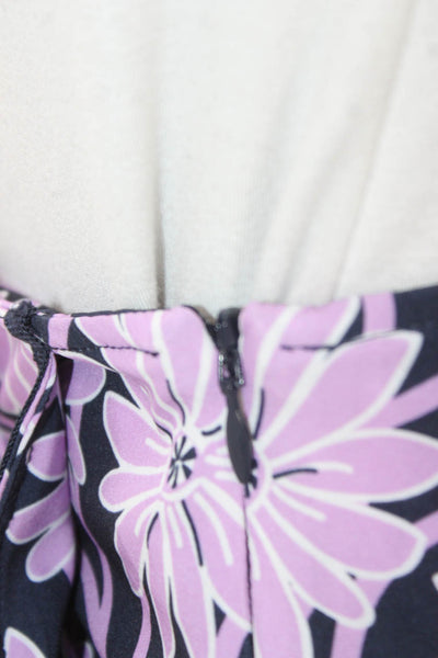 Golftini Womens Mini A-Line Skort Black Floral Size 6