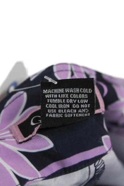 Golftini Womens Mini A-Line Skort Black Floral Size 6