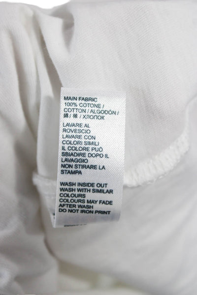 MC2 Saint Barth Mens White Graphic Crew Neck Short Sleeve T-Shirt Size XL