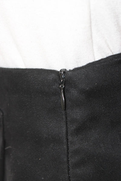 Zara Basic Women Wrap Mini Skort Black Polyester Solid Size S