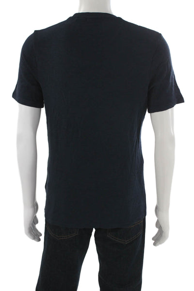 BOSS Mens Dark Blue Modal T-Shirt Crew Short Sleeve Designer Size S