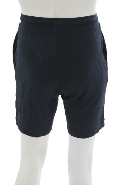 BOSS Mens Sweat Shorts Dark Blue Drawstring Modal Elastane Size S