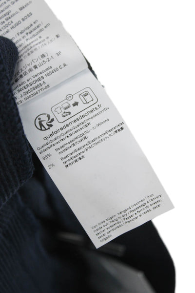 BOSS Mens Sweat Shorts Dark Blue Drawstring Modal Elastane Size S