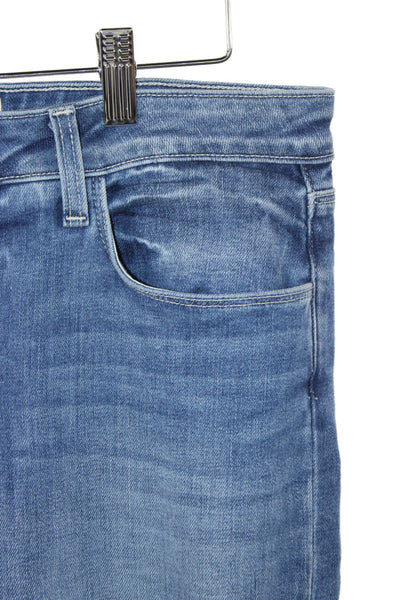 L'Agence Womens Bootcut Flared Jeans Dark Blue Mid Rise 34 Inseam Size 30