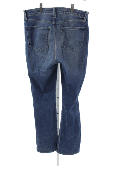 L'Agence Womens Bootcut Flared Jeans Dark Blue Mid Rise 34 Inseam Size 30