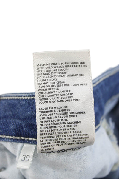 L'Agence Womens Bootcut Flared Jeans Dark Blue Mid Rise 34 Inseam Size 30