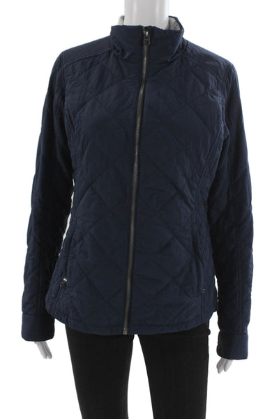 Kuhl Womens Quilted Jacket Dark Blue Nylon Zip Size S