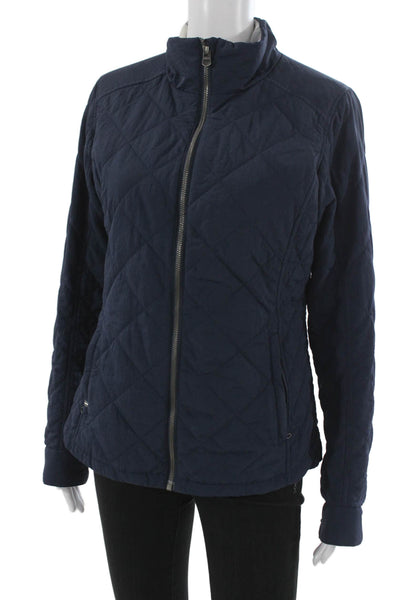 Kuhl Womens Quilted Jacket Dark Blue Nylon Zip Size S