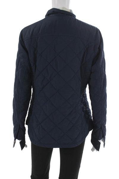 Kuhl Womens Quilted Jacket Dark Blue Nylon Zip Size S