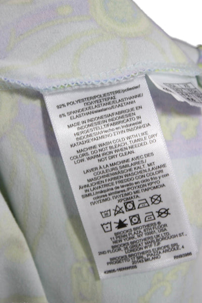 Brooks Brothers Women Light Blue Collared Polo Short Sleeve Polyester Size XS