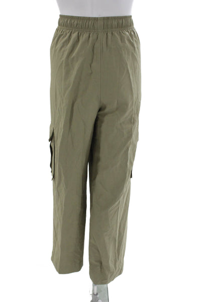 MNG Mens Green Cargo Pants Drawstring Army Size M