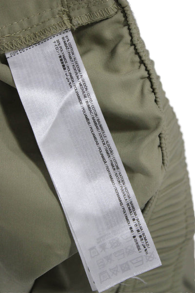 MNG Mens Green Cargo Pants Drawstring Army Size M