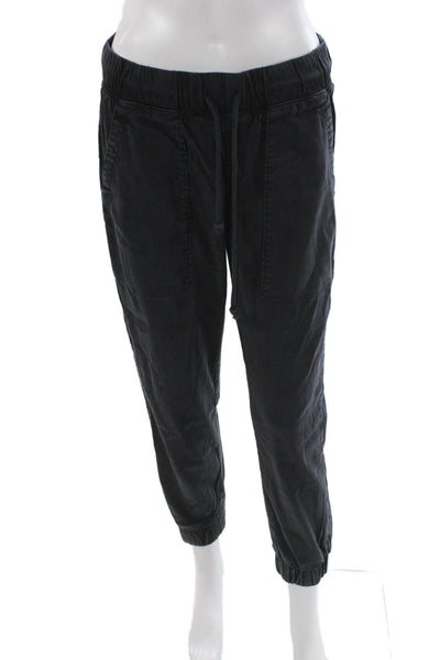 Bella Dahl Womens Dark Gray Tencel Cotton Jogger Sweatpants Drawstring Size S