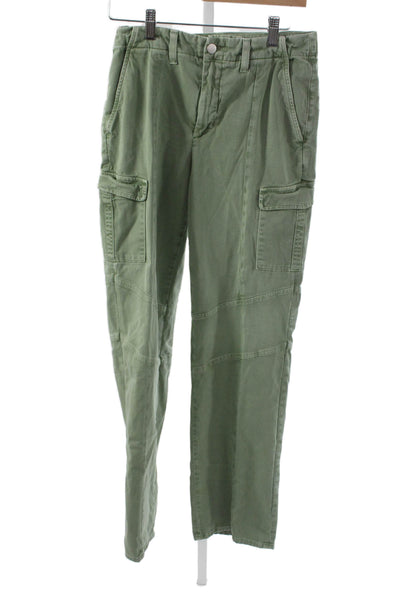 L'Agence Unisex Cargo Pants Green Button Fly Size 27