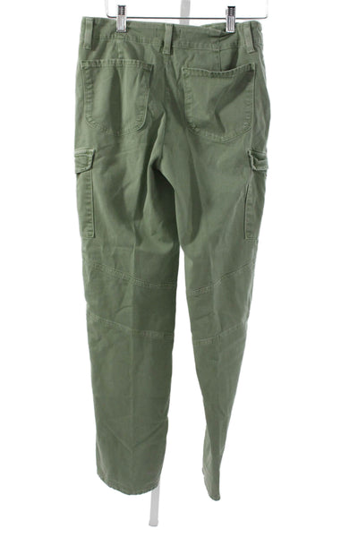 L'Agence Unisex Cargo Pants Green Button Fly Size 27
