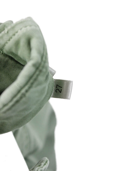 L'Agence Unisex Cargo Pants Green Button Fly Size 27