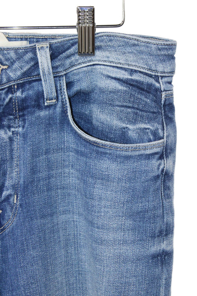 L'Agence Women Wide-Leg Jeans Blue High Rise Button Size 27