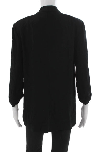 Babaton Womens Black Classic Blazer 3/4 Sleeve Solid 82% Triacetate Size 6