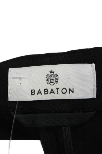 Babaton Womens Black Classic Blazer 3/4 Sleeve Solid 82% Triacetate Size 6