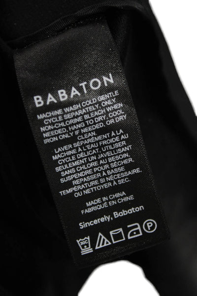 Babaton Womens Black Classic Blazer 3/4 Sleeve Solid 82% Triacetate Size 6