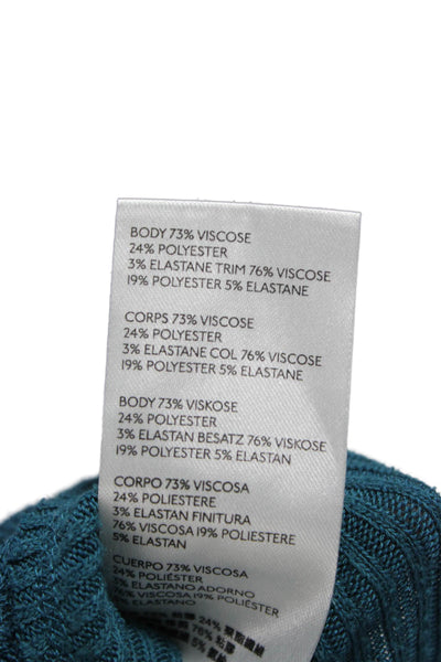 We The Free Women Pullover Sweatshirt Blue V-Neck Long Sleeve Boho Size XS