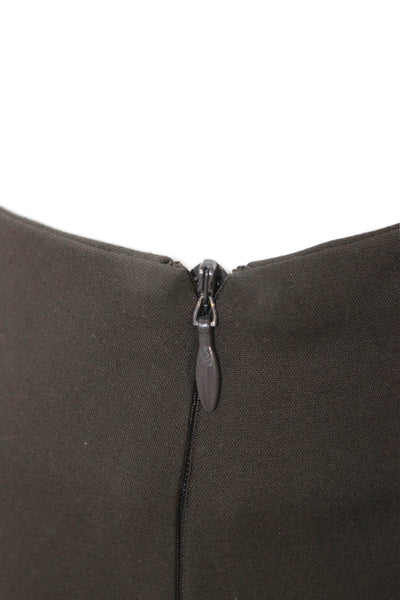 Akris Women Ankle Dress Pants Black Petites Zip Size 2