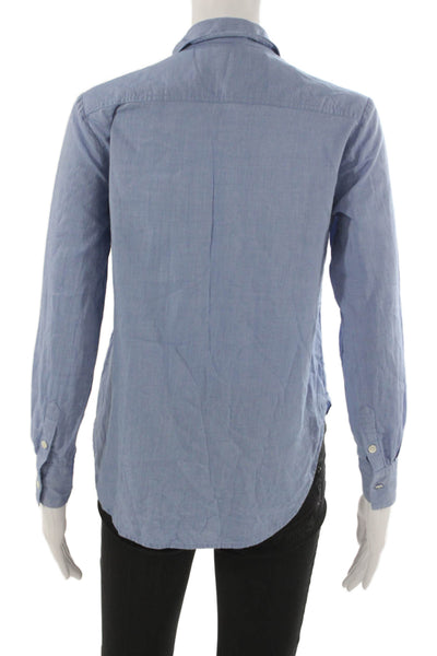 Standard James Perse Women Basic Collared Long Sleeve Button-Up Top Size 0