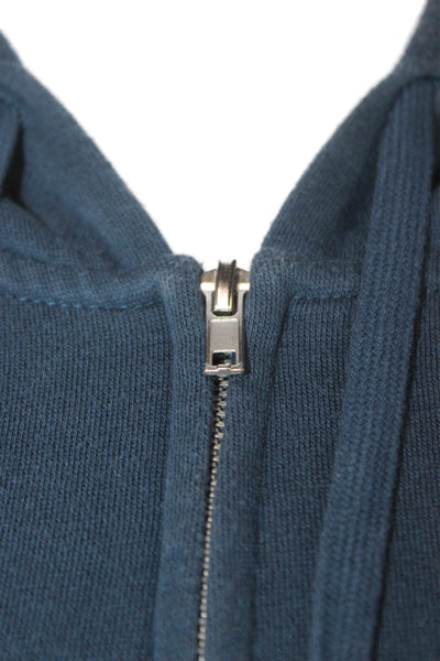Peloton Womens Full-zip Hoodies Dark Blue Graphic Size S