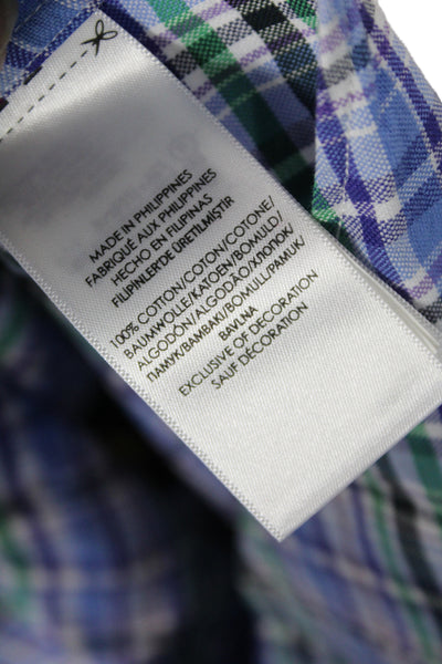Ralph Lauren Mens Collard Cotton Plaid button up Shirt Multicolor   Size M