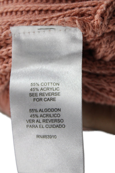RXB Unisex Bohemian Cardigan Sweater Brown Long Sleeve Size L