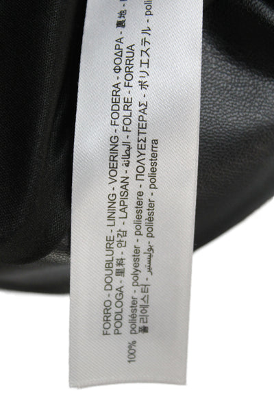 Zara Women Mini Wrap Short Skirt Black Polyester Size S
