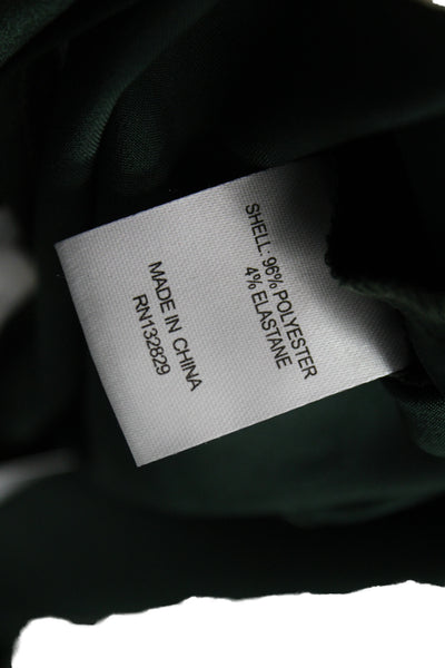 Lovers + Friends Womens Long Sleeve Tie Solid Blouse Green Fall Size S