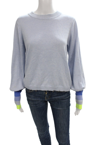 Whisper By Brodie Unisex Pullover Sweater Light Blue Long Sleeve Size S
