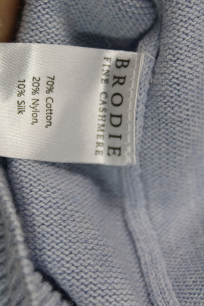 Whisper By Brodie Unisex Pullover Sweater Light Blue Long Sleeve Size S