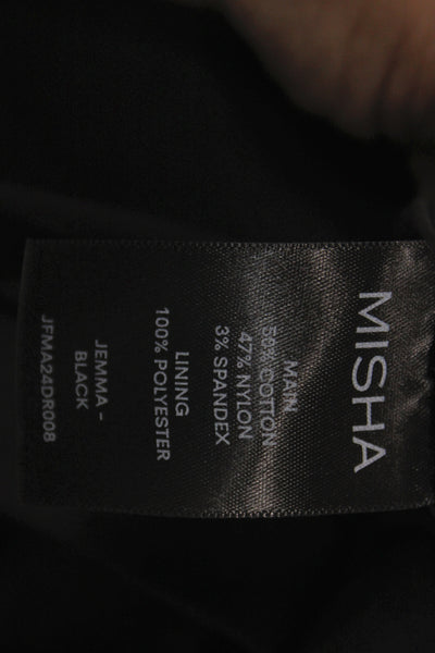 Misha Women Strapless Mini Dress Black Zip Size S