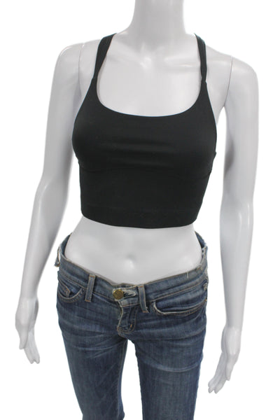 Outdoor Voices Womens Pullover Sports Bra Black Size Extra Small