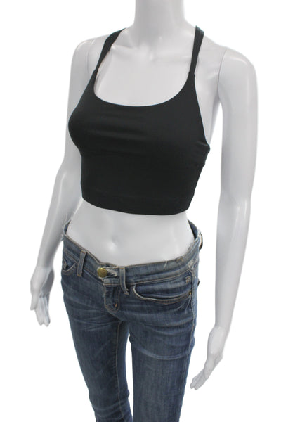 Outdoor Voices Womens Pullover Sports Bra Black Size Extra Small