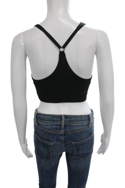 Outdoor Voices Womens Pullover Sports Bra Black Size Extra Small