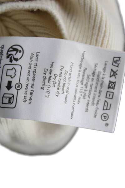 La Maille Sezane Women Slip Dress Beige V-Neck Knee Length Sleeveless Size XS