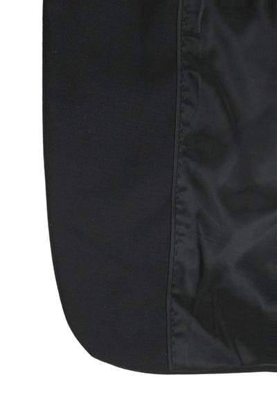 Calvin Klein Mens Black Classic Wool Blend Suit Jacket Collared Button Size 42