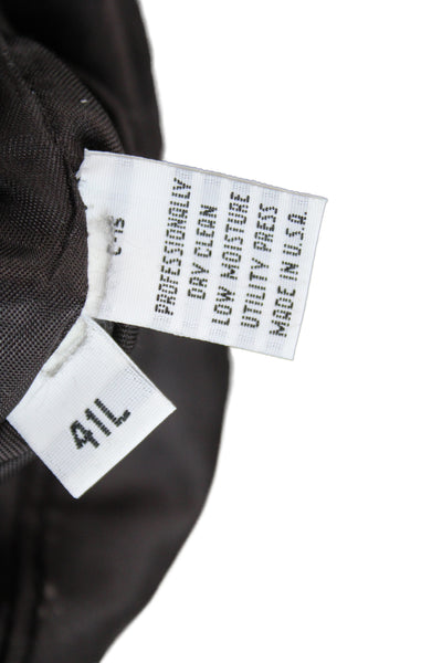 Austin Reed Mens Dark Gray Striped Wool Suit Jacket Size 41