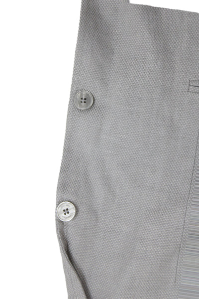 Calvin Klein Mens Gray Solid Wool Blend Blazer Button Closure Size 40