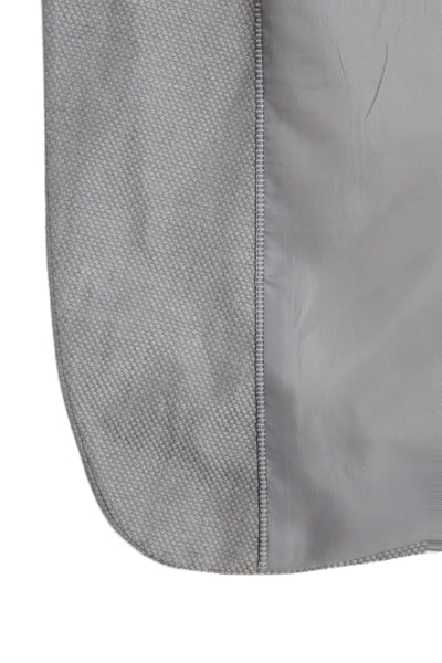 Calvin Klein Mens Gray Solid Wool Blend Blazer Button Closure Size 40