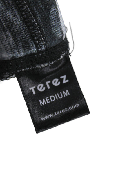 Terez Womens Ankle Black Camouflage Leggings Army Size M