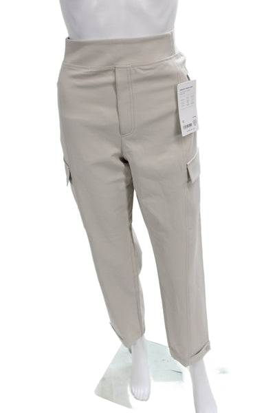 Athleta Women Cropped Cargo Pants Beige Size 8