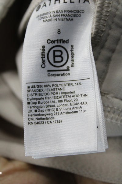 Athleta Women Cropped Cargo Pants Beige Size 8