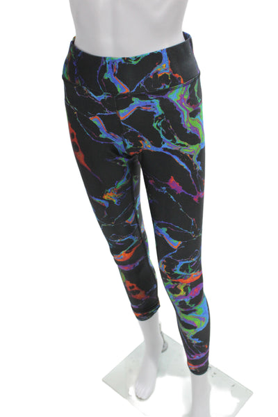 Terez Womens Black Graphic Ankle Leggings Size M