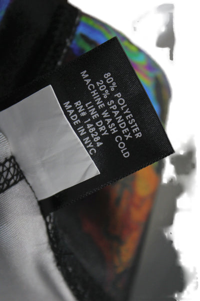 Terez Womens Black Graphic Ankle Leggings Size M