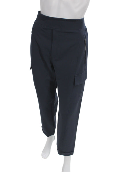 Athleta Unisex Cropped Cargo Dark Blue Pants Size 8
